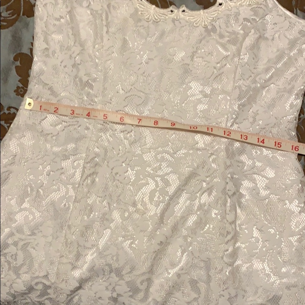 Scott McClintock white lace dress vintage - Picture 6 of 7